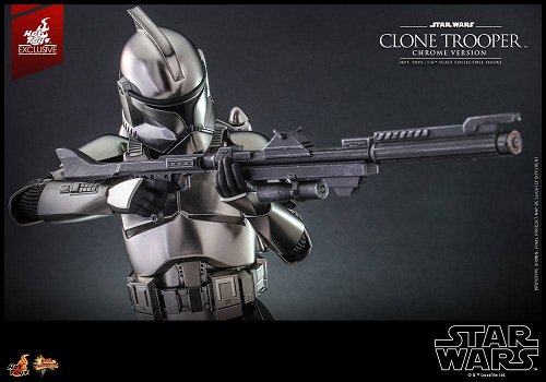 Hot Toys Star Wars Clone Trooper Chrome Version Exclusive MMS643 - 3