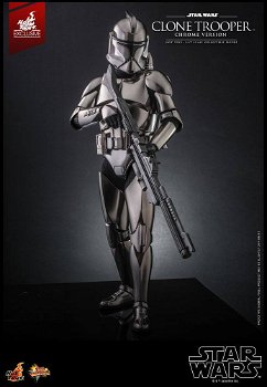 Hot Toys Star Wars Clone Trooper Chrome Version Exclusive MMS643 - 5
