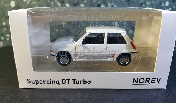 Renault supercinq GT Turbo wit 1/43 Norev - 3
