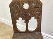Antieke stoel met hand bewerking - 2 - Thumbnail