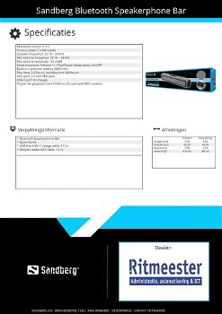 Bluetooth Speakerphone Bar geschikt voor alle merken - 4