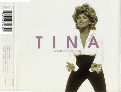 Tina Turner – Whatever You Need (4 Track CDSingle) Nieuw - 0