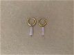 Kleine gouden hoop oorbellen met staafje ibiza rvs bedel - 0 - Thumbnail
