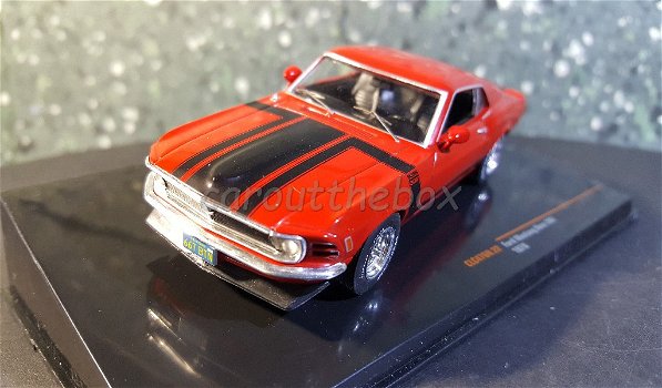 Ford Mustang Boss 302 1970 rood 1/43 Ixo - 1