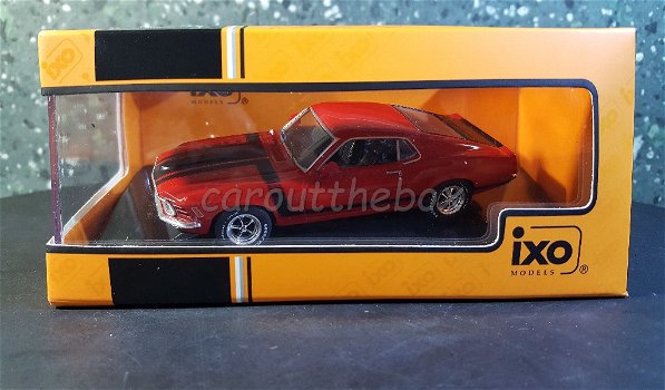 Ford Mustang Boss 302 1970 rood 1/43 Ixo - 3