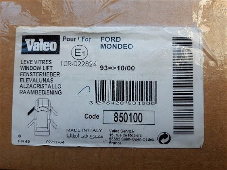 Ford Mondeo MKI MKII Raammechanisme Valeo 850100 LV - 3