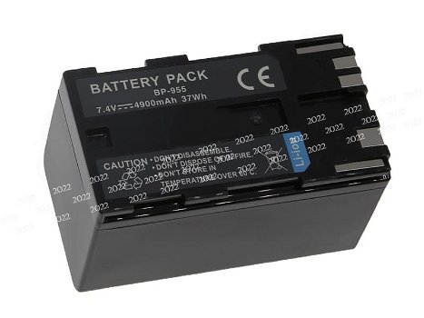 7.4V 4900mAh/37WH battery for CANON BP-955 - 0