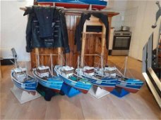 Zeldzame rc Billingboats Progress trawker serie 1 t/m 5 schaal 1:50 RTR