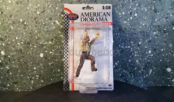 Diorama figuur mechanic crew 4x4 1:18 Amer. diorama AD393 - 2