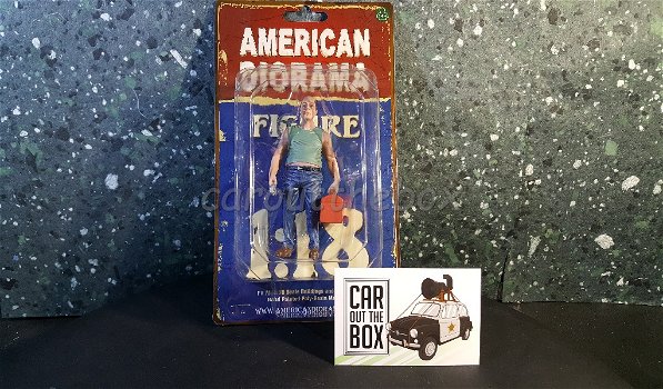 Diorama figuur SAM with tool box 1:18 Amer. diorama AD395 - 4