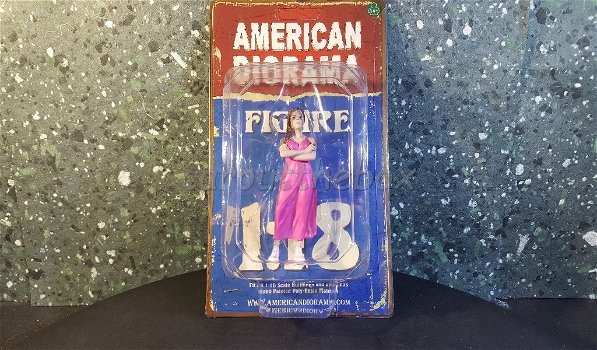 Diorama figuur partygoers 2 1:18 Amer. diorama AD407 - 2