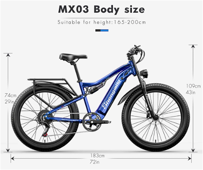 2023 New Shengmilo MX03 Electric Mountain Bike - 7