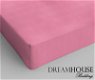 Katoenen Hoeslaken Roze 90 x 200 cm - 0 - Thumbnail