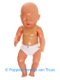 Baby Born 43 cm Jurk setje donkerblauw/bloemetjes - 2 - Thumbnail