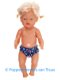 Baby Born 43 cm Jurk setje blauw/multi/bloemetjes - 2 - Thumbnail