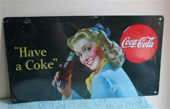 Reclamebord Coca Cola - 0