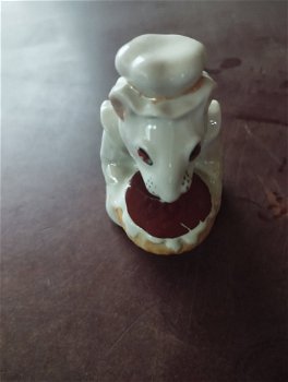 Beeldje keramiek 1969 (rat, muis) decoratief - 2
