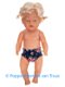 Baby Born 43 cm Jurk setje donkerblauw/roosjes - 2 - Thumbnail