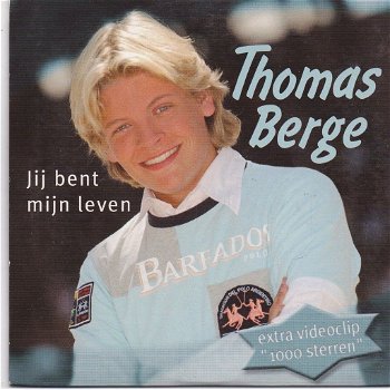 Thomas Berge - Jij Bent Mijn Leven (3 Track CDSingle) Nieuw Gesigneerd - 0