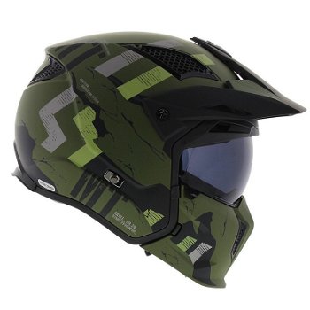 HELM MT STREETFIGHTER GROEN SV SKULL MAAT S MOTOR SCOOTER - 4