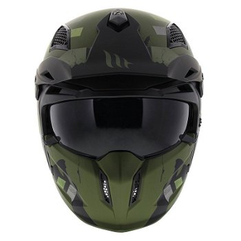 HELM MT STREETFIGHTER GROEN SV SKULL MAAT S MOTOR SCOOTER - 5