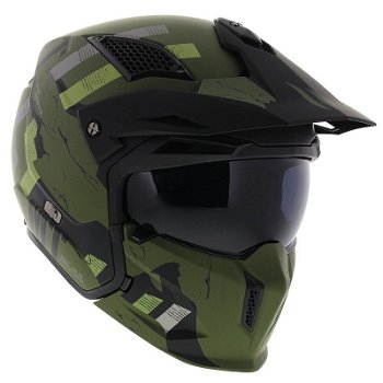 HELM MT STREETFIGHTER GROEN SV SKULL MAAT S MOTOR SCOOTER - 6