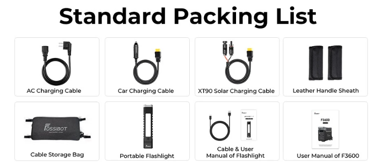 FOSSiBOT F3600 Portable Power Station, 3840Wh - 7