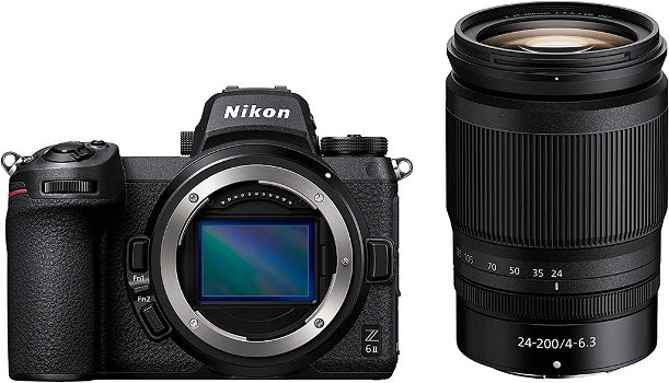 Nikon Z 6II + Z 24-200 f/4-6.3 VR-lens, volledig formaat hybride digitale camera - 0