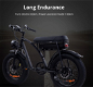 BEZIOR XF001 Plus Electric Mountain Bike 20*4.0 inch Fat Tire 48V - 7 - Thumbnail