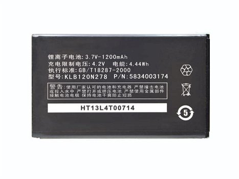 Buy KONKA KLB120N278 KONKA 3.7V 1200mAh/4.44WH Battery - 0