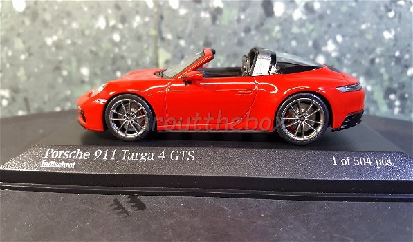 Porsche 911 Targa 4 GTS rood 1/43 Minichamps - 0