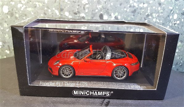 Porsche 911 Targa 4 GTS rood 1/43 Minichamps - 3
