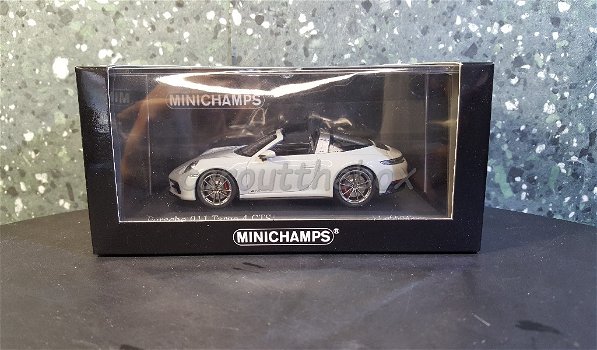 Porsche 911 Targa 4 GTS grijs 1/43 Minichamps - 3