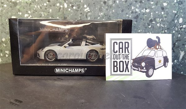 Porsche 911 Targa 4 GTS grijs 1/43 Minichamps - 4