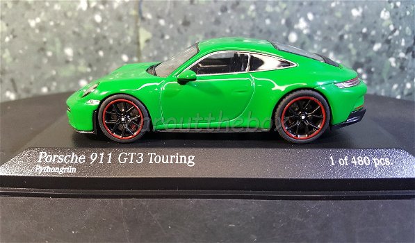 Porsche 911 GT3 Touring groen 1/43 Minichamps - 0