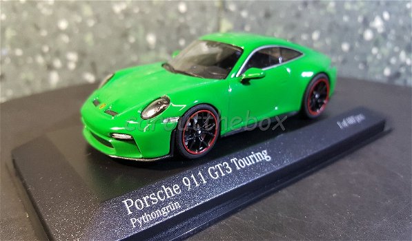 Porsche 911 GT3 Touring groen 1/43 Minichamps - 1