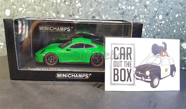 Porsche 911 GT3 Touring groen 1/43 Minichamps - 4