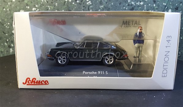 Porsche 911 Le Mans met figuur 1/43 Schuco - 3