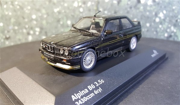 BMW Alpine B6 zwart 1/43 Solido - 1