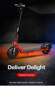 Ninebot KickScooter D18E Electric Scooter Foldable 10 inch - 0