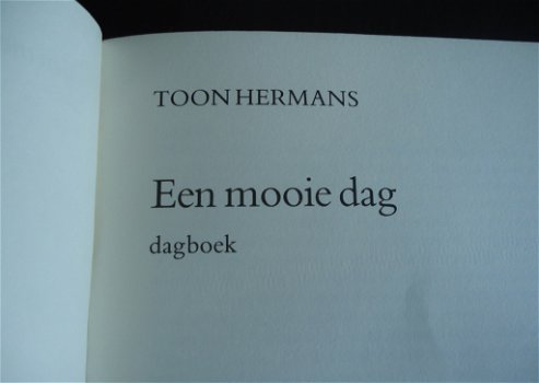 Te koop het boek Een Mooie Dag: Dagboek van Toon Hermans. - 6