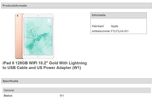iPad 8 128GB WIFI 10.2