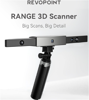 Revopoint RANGE 3D Scanner Premium Edition, 0.1mm Single-Frame - 1
