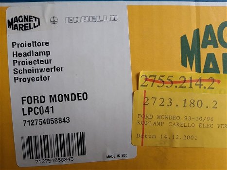 Ford Mondeo MK1 Magneti Marelli Koplamp LPC041 - 7