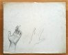 A493-45 Oude tekening Schets van 2 handen - 0 - Thumbnail