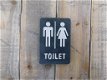 Bordje Toilet Man vrouw , van leisteen - 0 - Thumbnail