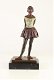 Een bronzen sculptuur van een danseresje-brons-beeld - 1 - Thumbnail
