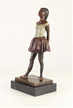 Een bronzen sculptuur van een danseresje-brons-beeld - 3