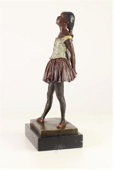 Een bronzen sculptuur van een danseresje-brons-beeld - 4