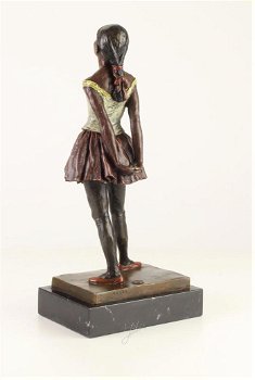 Een bronzen sculptuur van een danseresje-brons-beeld - 6
